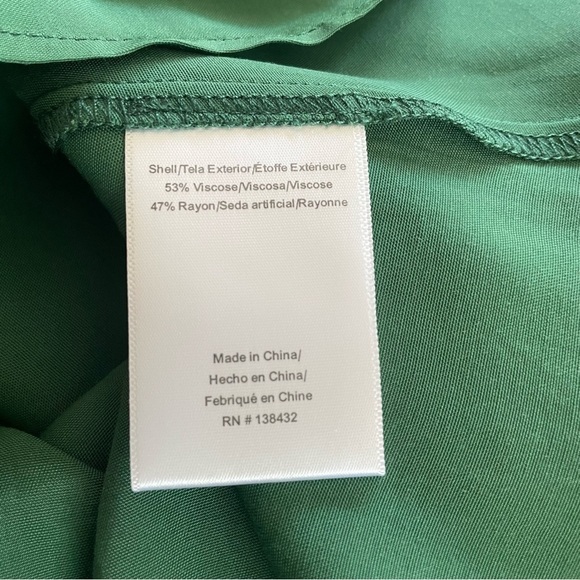 ModCloth Hunter green deep V neck short sleeve maxi Dress size XS - Picture 11 of 14